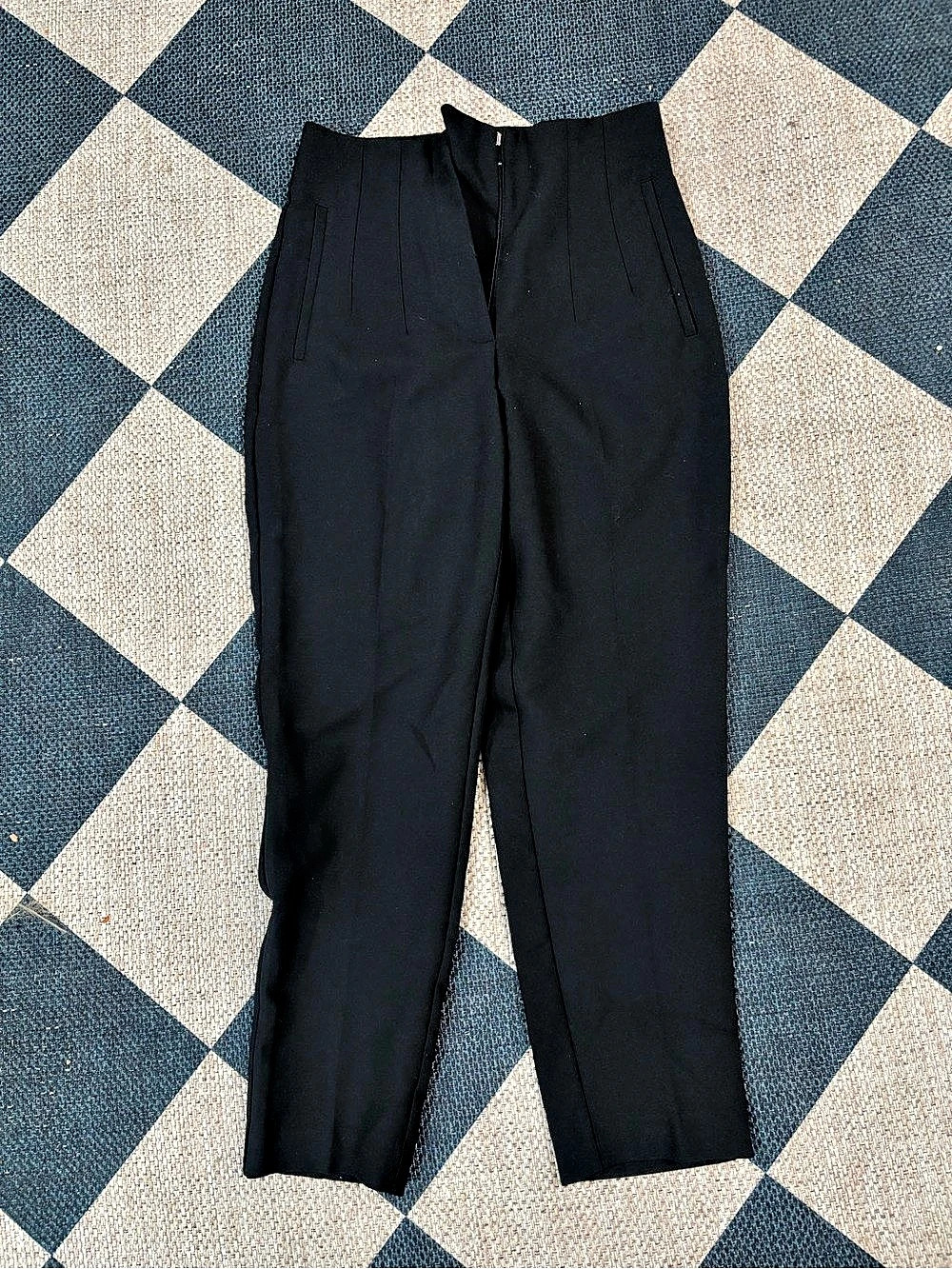 Zara Black Trousers Size Medium Like New